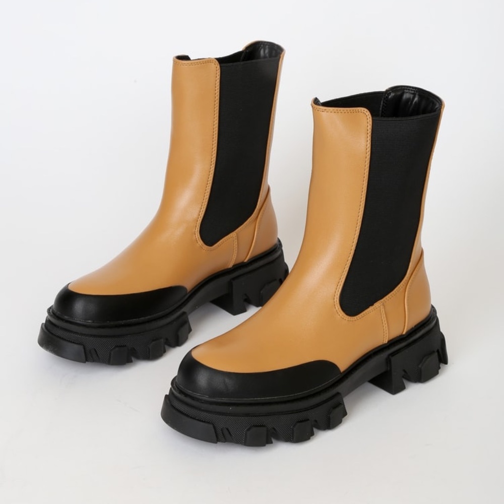 Billini Yuna Desert Platform Slip-On Mid-Calf Boots